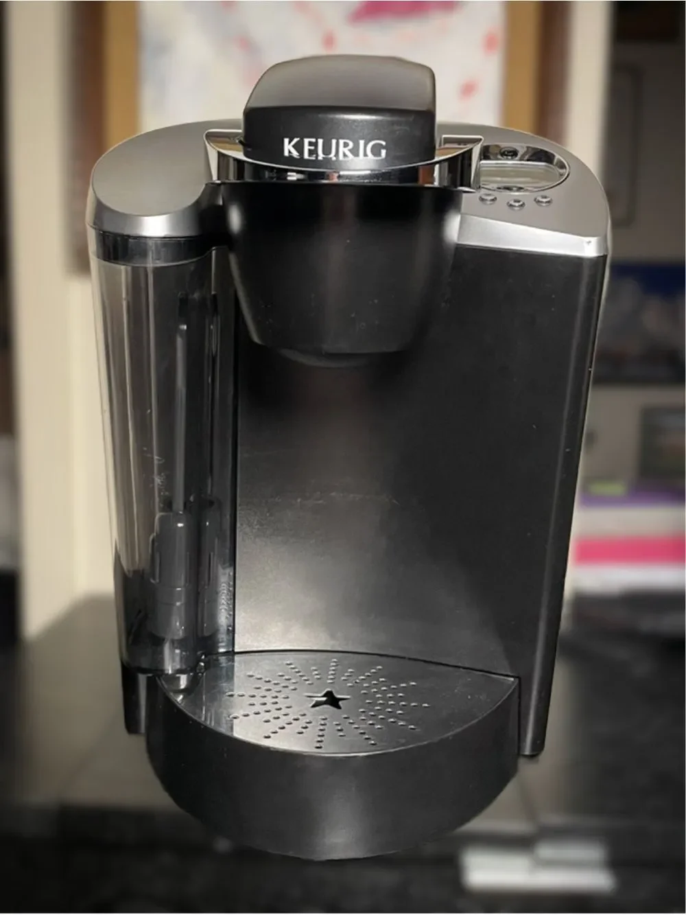 Keurig K60 Classic Digital Single-Serve Coffee Maker - Black with Silver Accents